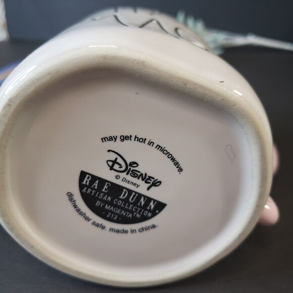 NEW Rae Dunn Disney Collectible Peter Pan Tinker Bell Pixie Pink Handle Mug Cup - Picture 3 of 7